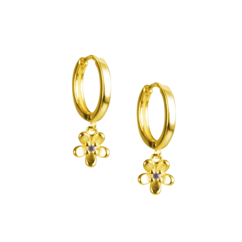 BLOSSOM HOOP EARRINGS